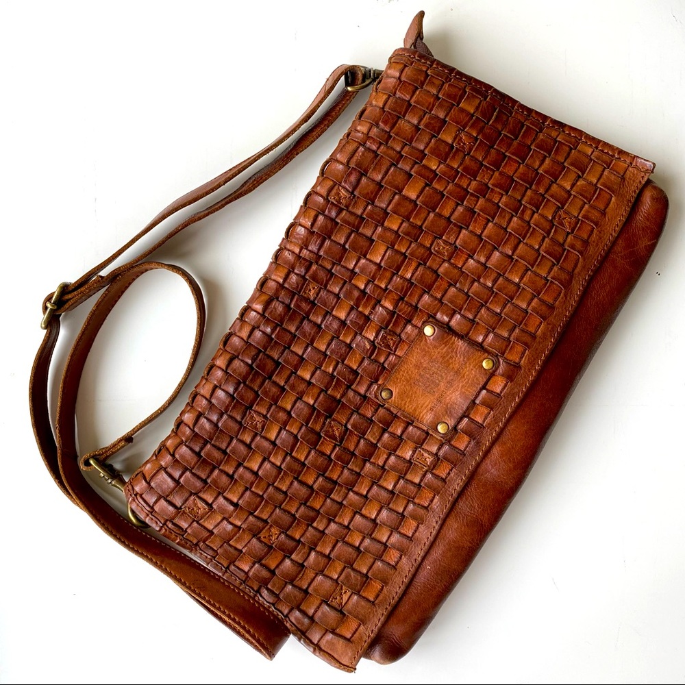 Biba || super soft brown leather bag